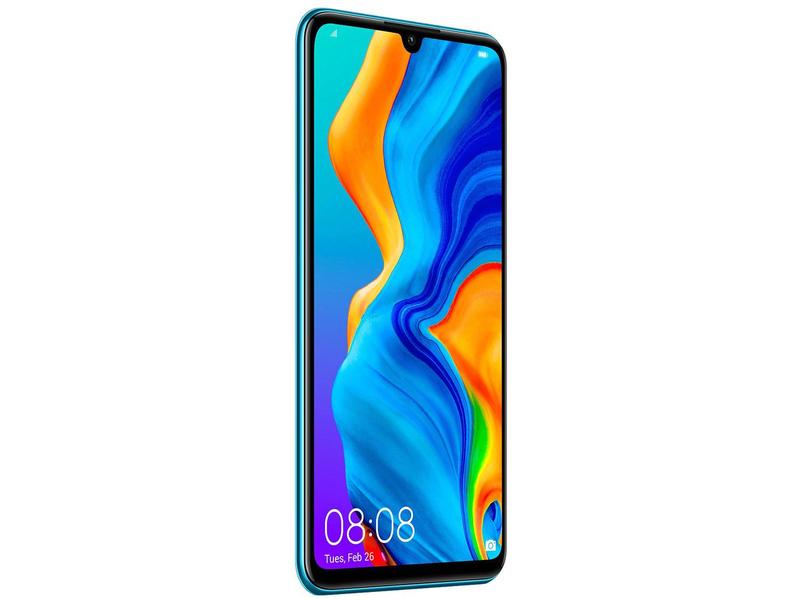 Smartphone Huawei P30 Lite 128GB Azul 4G - 4GB RAM Tela 6,15” Câm